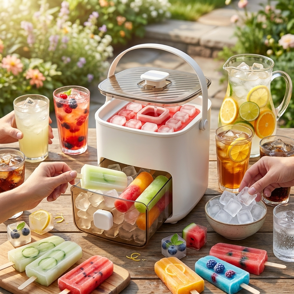PopCube Portable Ice Cube, Popsicle & Lolly Maker